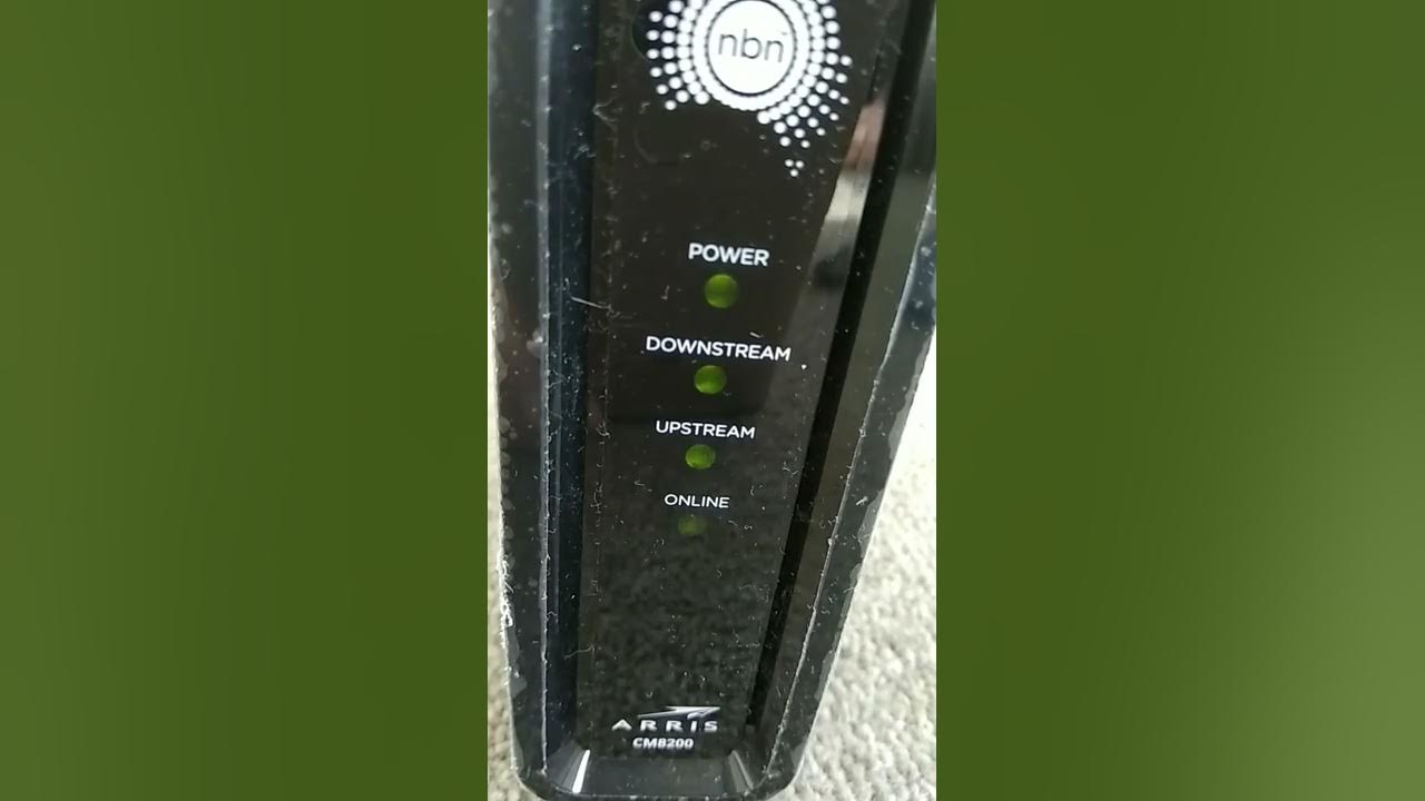 Arris CM8200 NTD dropout 2 (MyRepublic on NBN) YouTube