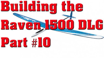 HobbyKing Raven 1500 DLG - Build Pt10 - Smoothing the Wing Tips (Mod)