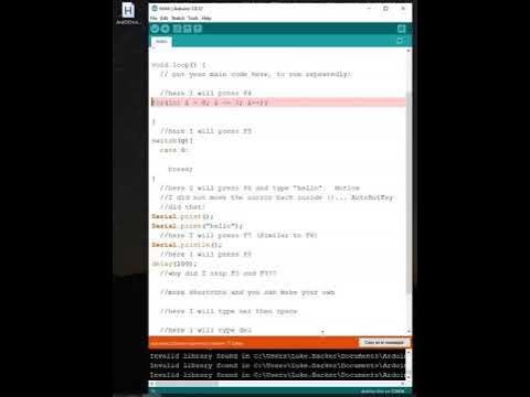 A Keyboard Shortcut Macro for Arduino IDE - YouTube
