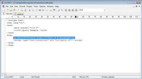 Jquery Tutorial Video :~ 005 Inline External Scripting