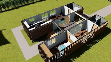ecohomedesigner container house animation slaurs.com . shipping container home