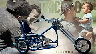 MINI TRICICLO CHOPPER INFANTIL!! Completo