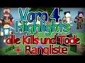 Minecraft Varo 4 Highlights - alle Kills und Tode + Rangliste