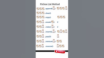 Python Methods list #trending #short #python #coding
