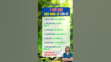 7 dấu hiệu bạn đang có vấn đề #duocsily #dsly #vande