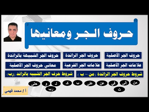 شرح حروف الجر ومعانيها