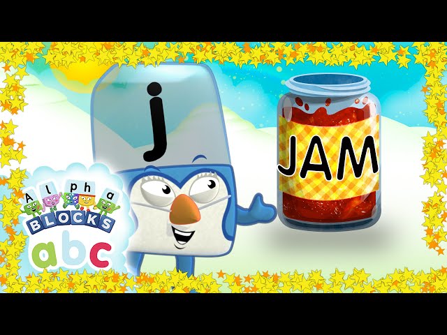 Alphablocks - J is for JAM! 🍓 | Phonics | Learn to Read | Cartoons for Kids class=