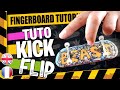 Engfr le tuto kickflip en 6 min  en fingerboard   kickflip tutorial in 6 min