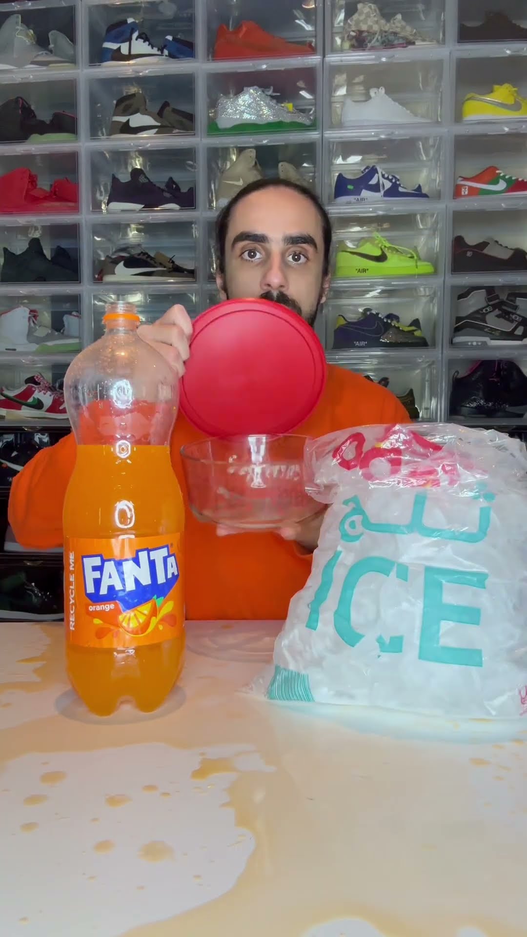 Fanta ? + Ice ? = ?? #food #asmreating #hacks #lifehacks