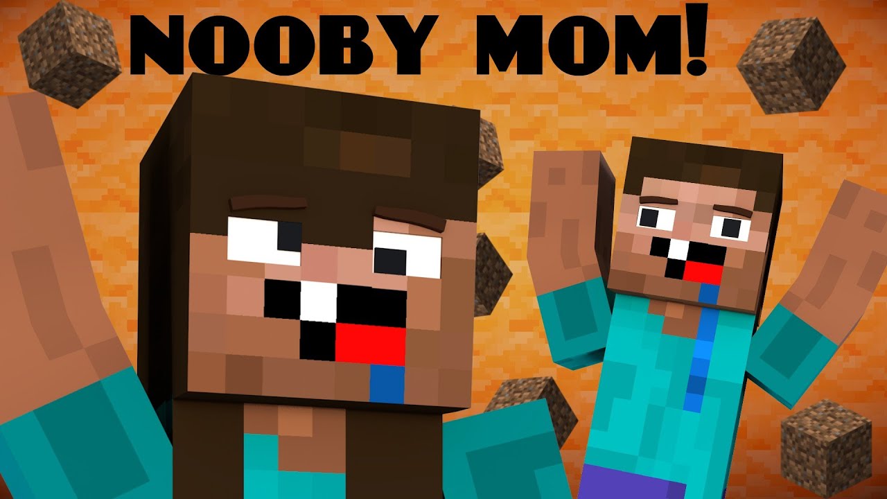 If a Noob had a Mom in Minecraft - YouTube