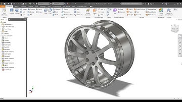#Sport Car Rim # Easy & Simple # Autodesk Inventor #Design Tutorial