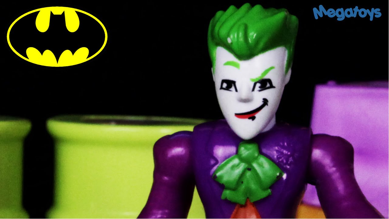 Batman and Robin stop Joker and Bane when kidnap commisioner gordon imaginext toys 2015 2