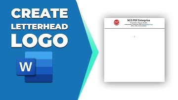 How to create a letterhead in word with logo
