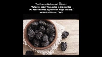 Importance of Dates (Ajwa)