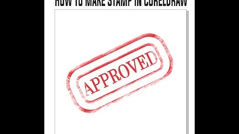 Graphics design class 27 | How to make stamp in coreldraw | graphics design lesson