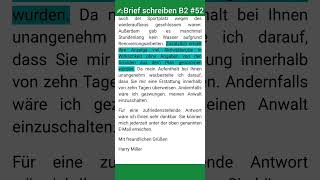 ️ Brief schreiben B2 #52 |Beschwerde über Jugendcamp| Telc Prüfung