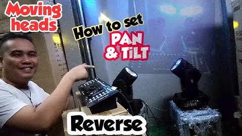 PAANO mag-set ng PAN & TILT Reverse, BEAM-4 STAGELITE  w/shout out