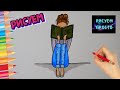 Как нарисовать ДЕВУШКУ С КНИГОЙ, Рисуем Просто/823/How to draw a GIRL WITH a BOOK