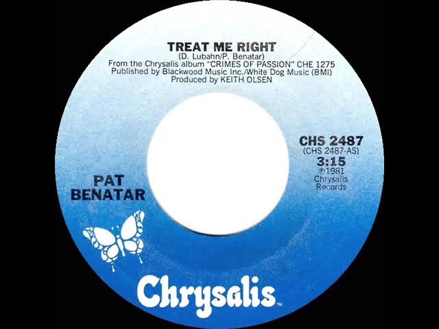 1981 HITS ARCHIVE: Treat Me Right - Pat Benatar (stereo 45 single version)