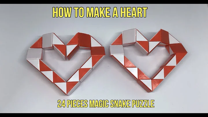 How To Make A Heart (2) - 24 Pieces Magic Snake Puzzle