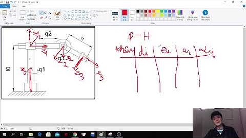 Kỹ thuật robot : Phương trình động học tay máy theo phương pháp D-H ( ĐH công nghiệp Hà Nội )