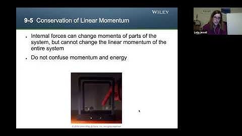 phys3A ch9.5 Conservation of Linear Momentum