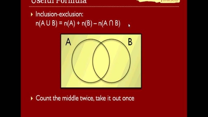 Sizes of Sets - Sets, Partitions, and Tree Diagrams - De Morgan's Laws -  Finite Math - YouTube