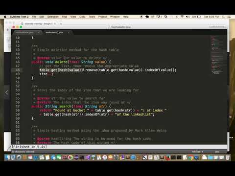 Hashtables Separate Chaining