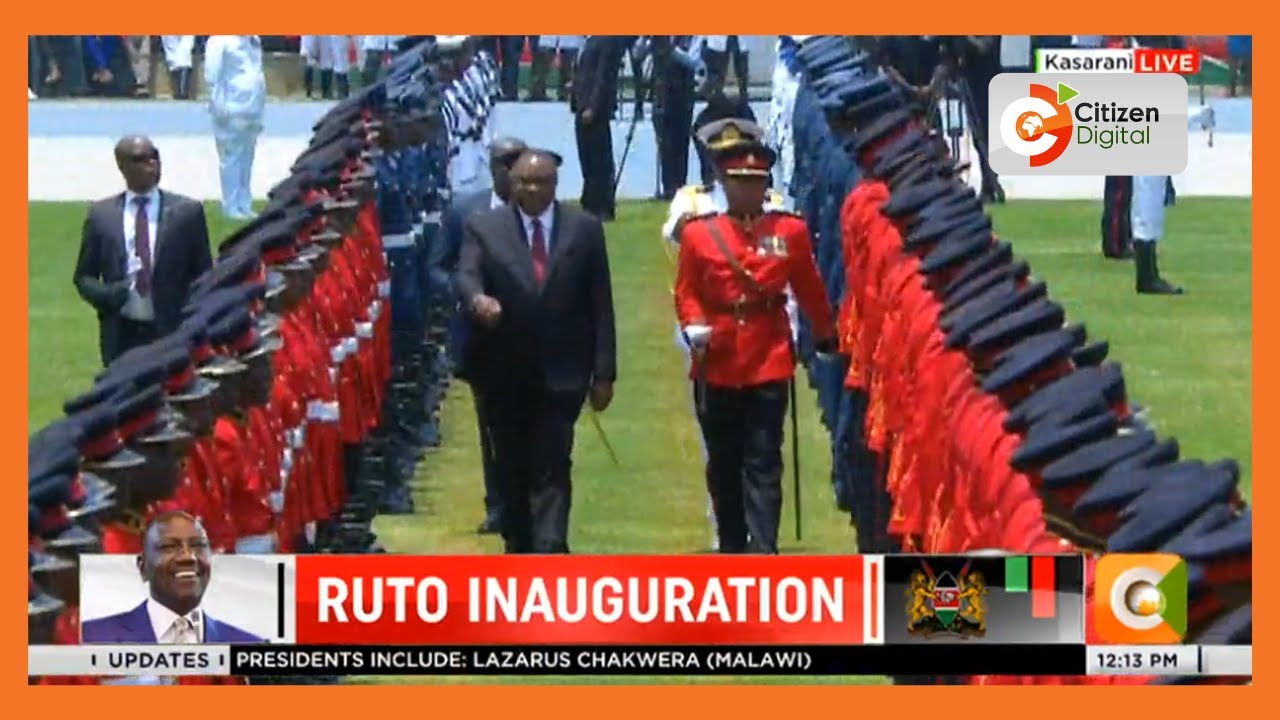 President Uhuru Kenyatta inspects final guard of honor