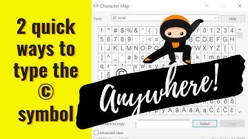 How To Quickly Type The Copyright Symbol