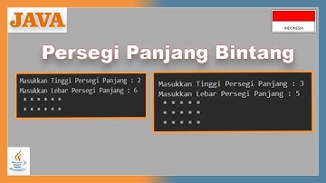 Program Java Membuat Pola Persegi Panjang Bintang