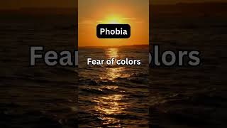 Phobia Files--Phobia of the Day--Chromophobia