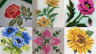 Beautiful Cross Stitch Flower Designs