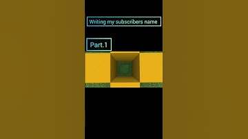 writing my subscribers name Part 1 #minecraft #gaming #edit #shorts