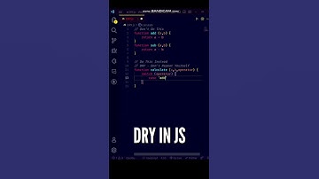 😀😀 DRY Method in JS - Don
