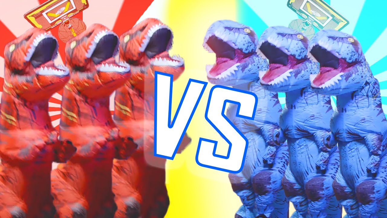 Nerf Ep 6 - Dinosaur Slam Dunk Edition - NERF House Showdown - NERF Battle Royale