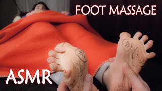 Foot Massage | Page Flipping | Soft Voice Gibberish ASMR