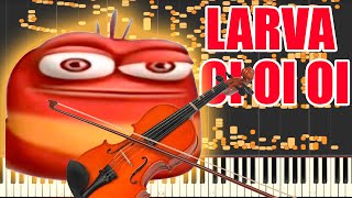 LARVA OI OI OI but it's Violin MIDI (Auditory Illusion) | LARVA OI OI OI Violin sound