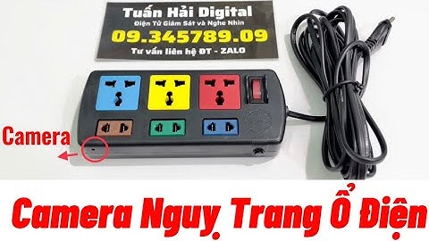Camera Nguỵ Trang Ổ Cắm Điện LiOa 6 Lỗ - Nhận chế camera vào các mẫu ổ điện theo yêu cầu
