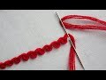 basic hand embroidery tutorial: Scroll Stitch