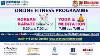 Sri Chaitanya School || Online Yoga Class Episode -203