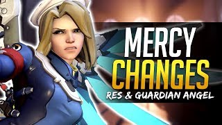 Overwatch MERCY NERFED AGAIN - PTR Changes - Resurrect & Guardian Angel