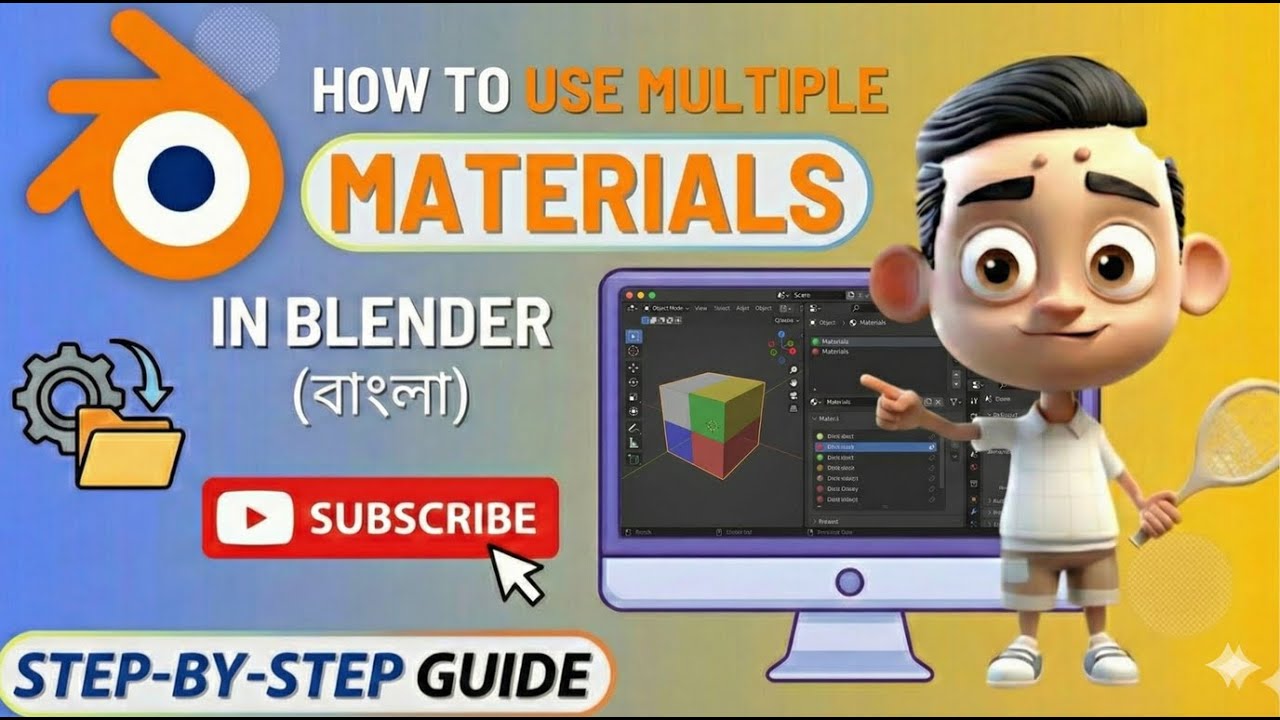 How To Use Multiple Materials in Blender | How To Add Multiple ...