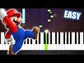 Super Mario Theme - EASY Piano Tutorial by PlutaX