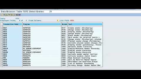 SAP T Code Search | SAP T Code List | SAP Transaction Codes List