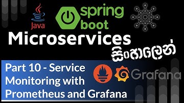 Java Spring Boot Microservices Sinhala - Part 10 - Service Monitoring with Prometheus and Grafana