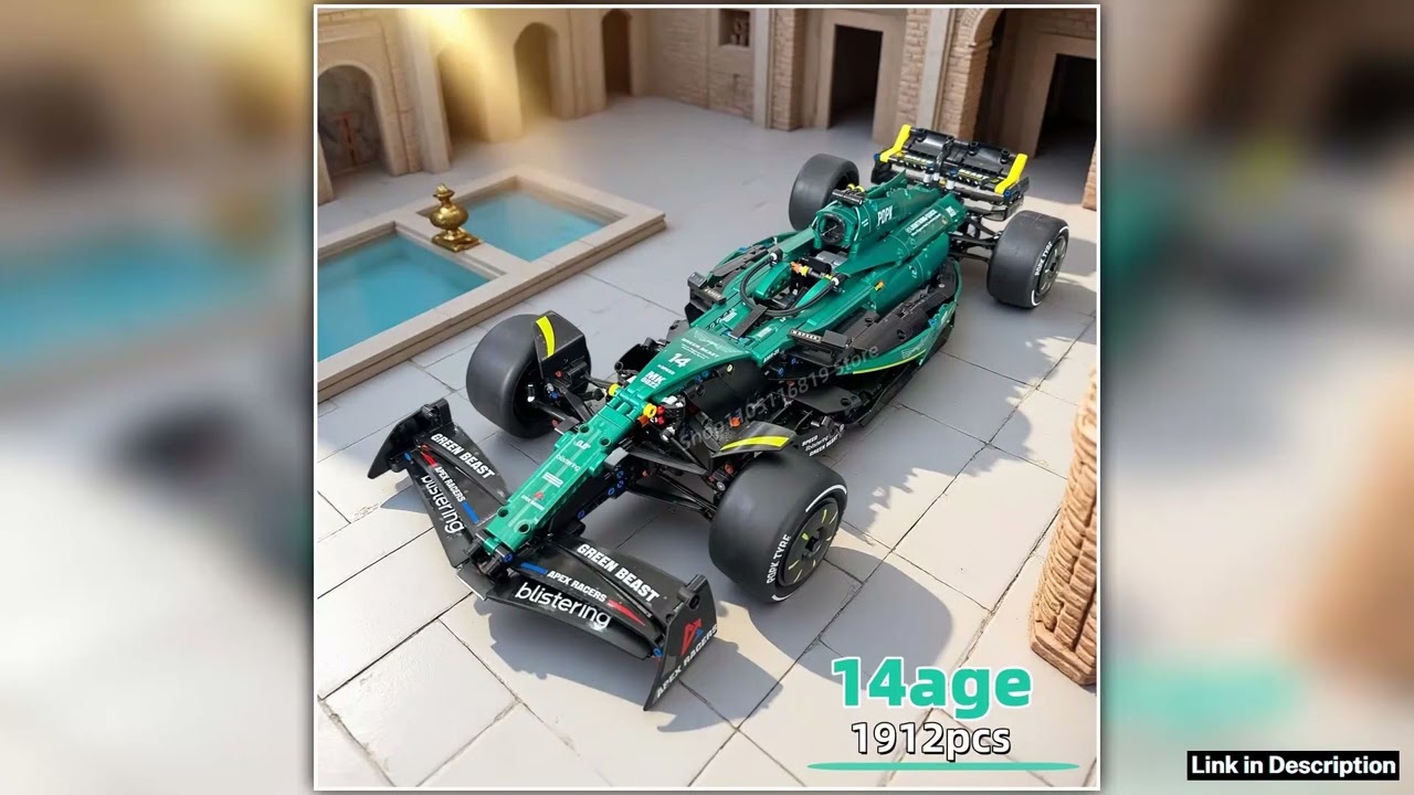 Classic Performance Martin AMR24 Race Car Building Blocks 1912Pcs Bricks MOC F1 Racing Technics Veh