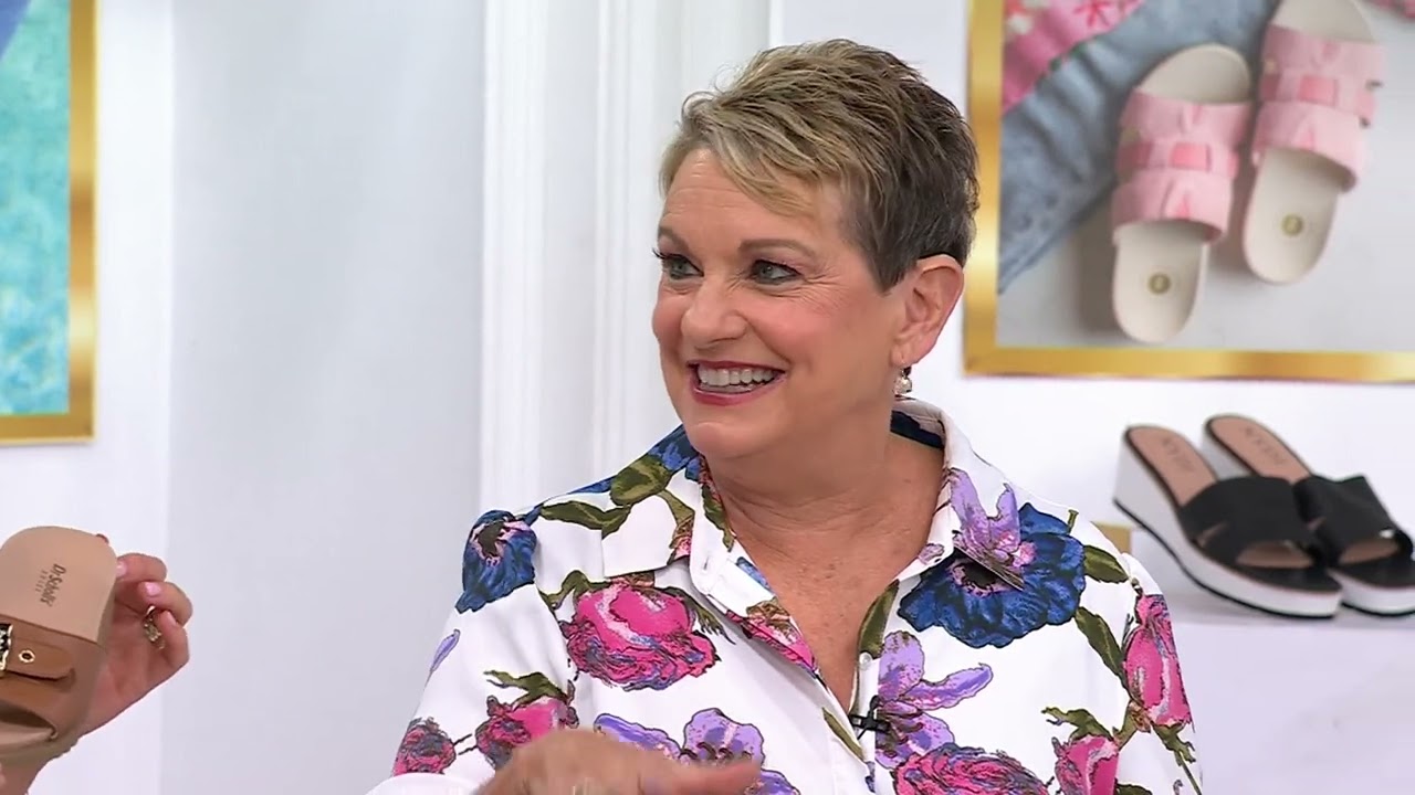 Dr. Scholl's Buckle Slide Sandals- Island Icon on QVC