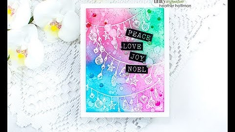 Unity Quick Tip: Bright Emboss Resist Ornament Card