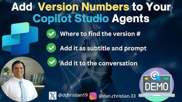 Adding Version Numbers to Your Copilot Studio Agents